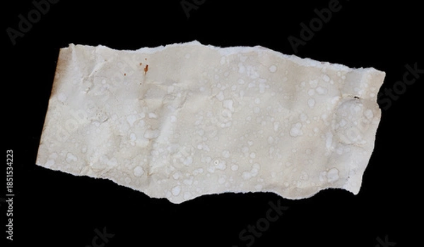 Obraz torn ripped paper on black background.