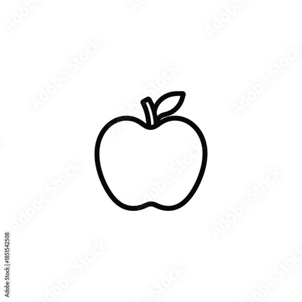 Obraz Appel vector icon design eps file 