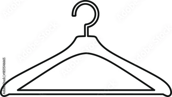 Obraz Vector clothes hanger icon
