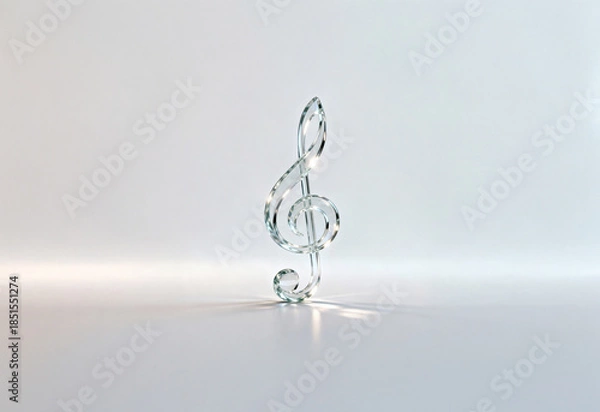 Obraz 유리로 만든, 크리스탈로 만든, 높은표 자리표, 기호, 음악, 뮤직, 연주, 연주회, 음악 콩쿨, 모형, 음악 포스터, 컨셉, 무대, 작곡, 작곡가, 클래식