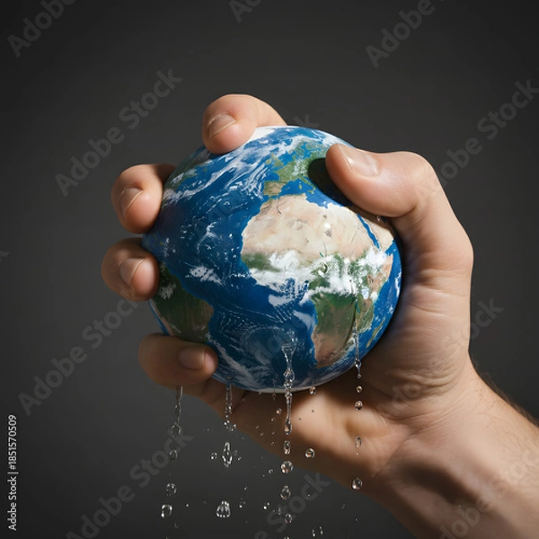 Obraz earth in hand