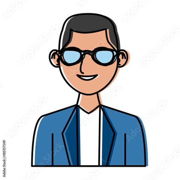 Obraz Young man with elegant clothes