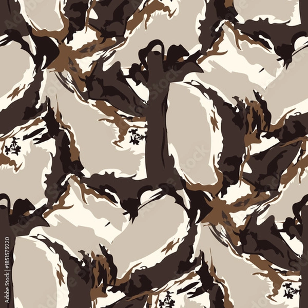Fototapeta abstract background seamless pattern on cream background