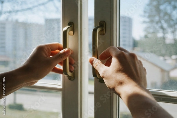 Obraz Opening the Window to Morning Light