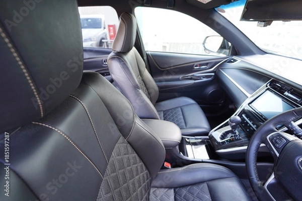 Fototapeta 運転席,SUV,車,自動車,シフトレバー, 車内, 室内