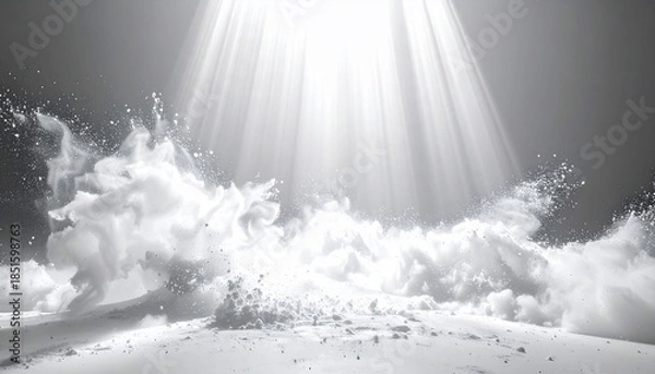 Obraz Abstract White Powder Explosion