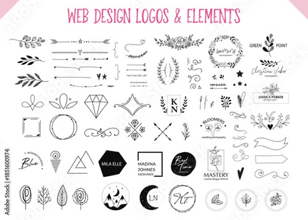Obraz Webdesign logos