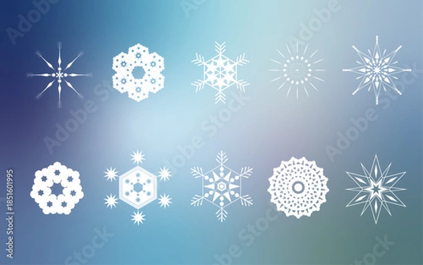 Obraz 雪、氷、クリスマス、冬モチーフ	