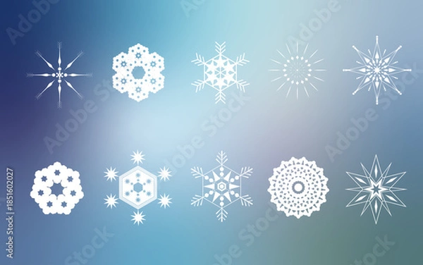 Obraz 雪、氷、クリスマス、冬モチーフ	