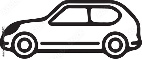 Obraz Car  Icon simple icon. Vector ICON all icon Viktor.
