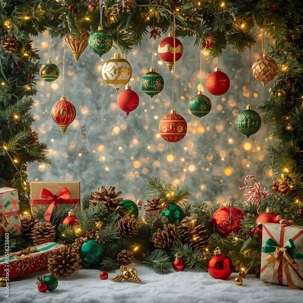 Obraz christmas tree decorations