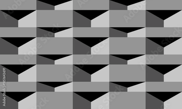 Obraz Geometric seamless pattern, Isometric geometric patterns. Vector illustration design for background, wallpaper.