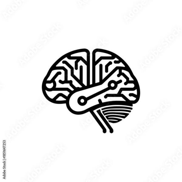 Obraz AI brain icon