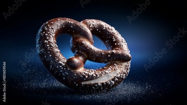 Obraz dark brown Bavarian pretzel