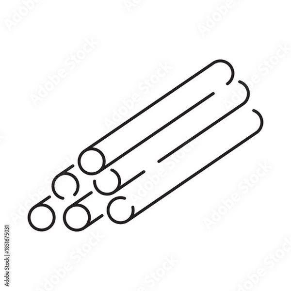 Obraz Industrial Pipeline System with Valves and Connectors