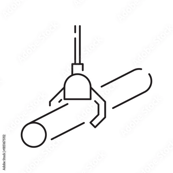 Fototapeta Industrial Pipeline System with Valves and Connectors