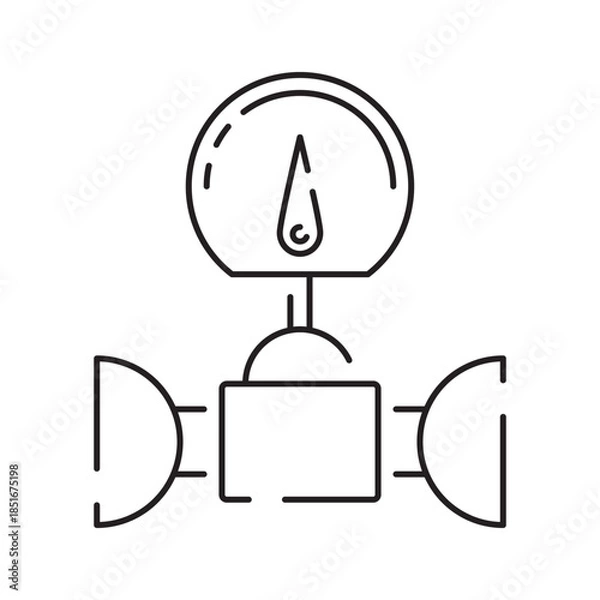 Fototapeta Industrial Pipeline System with Valves and Connectors