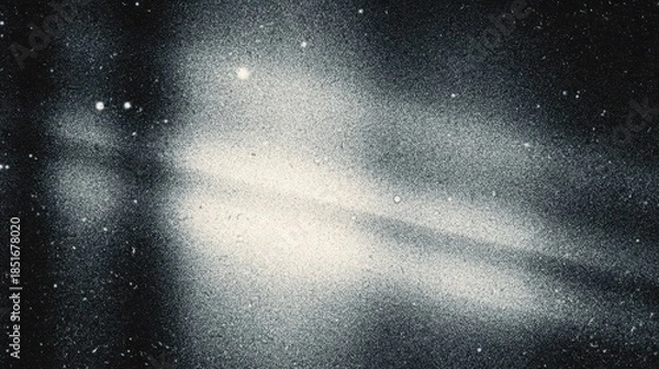 Fototapeta Stars and dust in the night sky captured with a focus on light patterns and cosmic elements