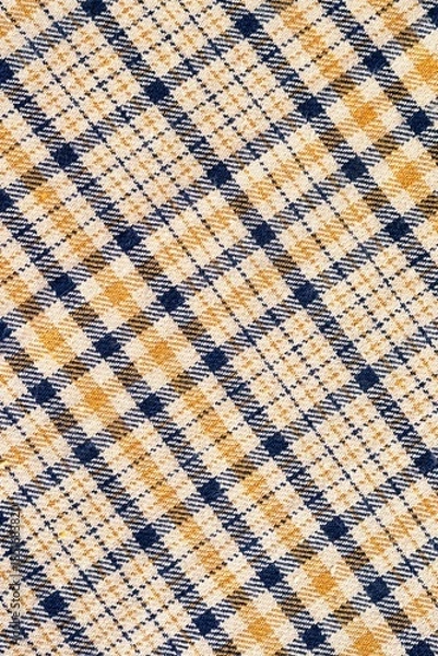 Obraz Multi colored plaid fabric background textured