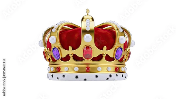 Obraz Royal Crown Isolated on White Background