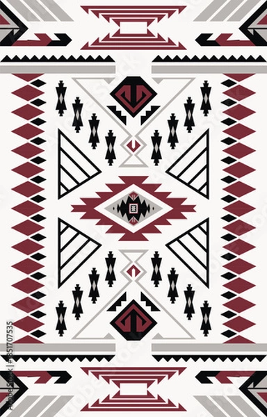 Obraz Aztec, seamless geometric rug patterns, Navajo for fabric patterns.