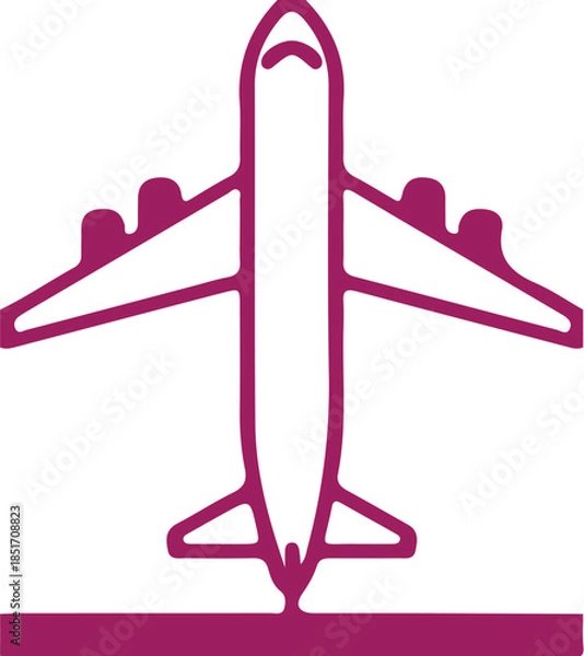 Obraz Airplane icon simple icon. Vector ICON all icon Viktor