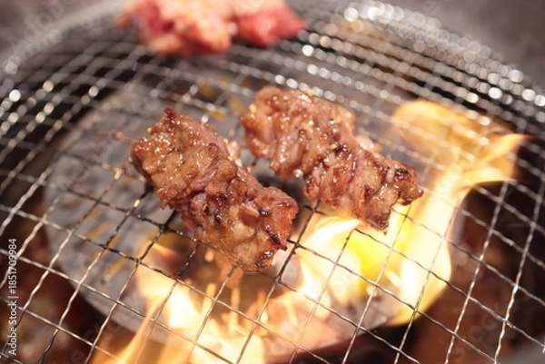 Fototapeta 黒毛和牛焼肉（中落ちカルビ）