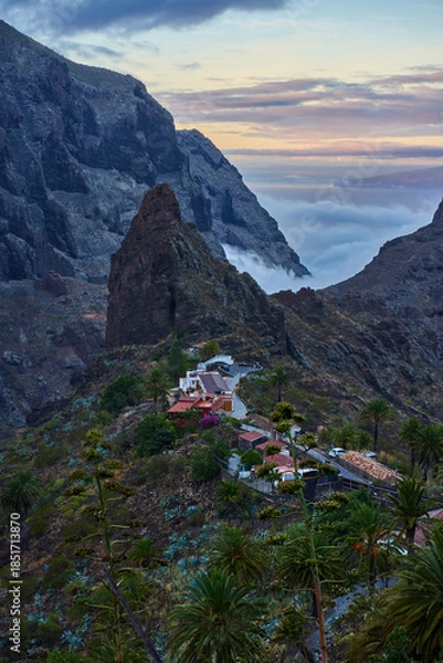 Obraz Masca village at sunrise