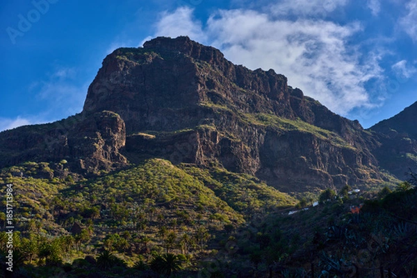 Obraz Steep cliffs of Masca gorge