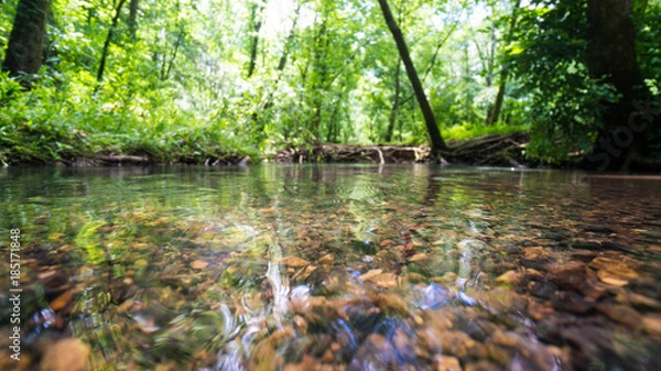 Fototapeta shallow river bed