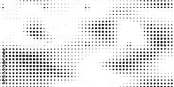 Obraz Wave halftone pattern. Halftone dots background. Vector