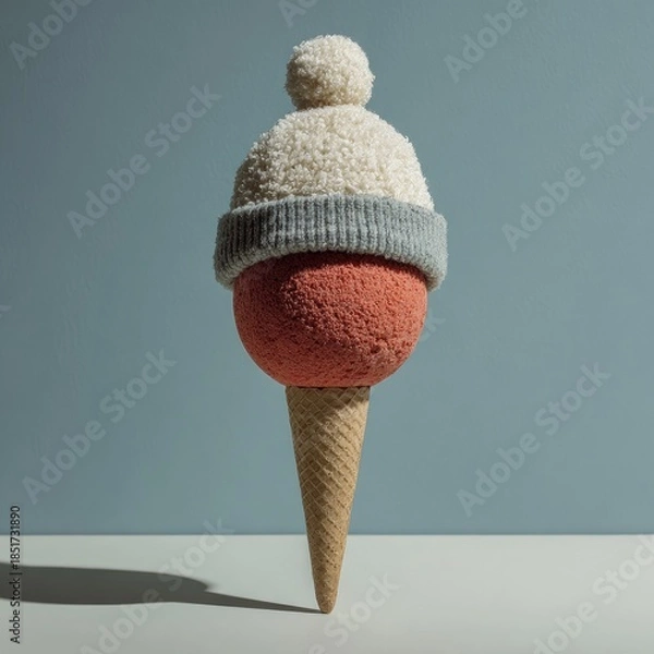 Obraz Ice cream cone with hat