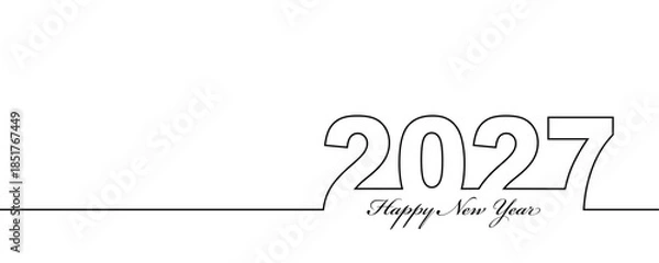 Obraz 2027 Happy New Year