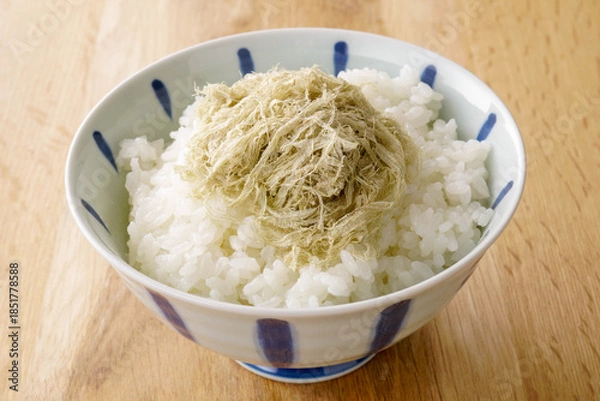 Fototapeta とろろ昆布とご飯