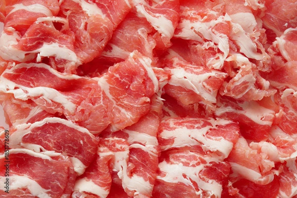 Fototapeta 豚肉　肩ロース　切り落とし