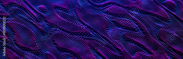 Fototapeta Digital technology background. Big data visualization. Technology and science. 3d rendering.