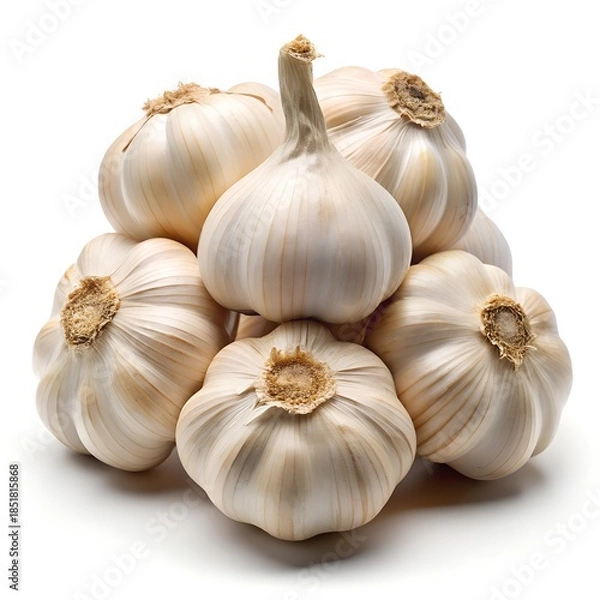 Obraz garlic isolated on white