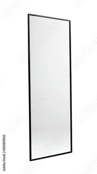 Obraz Tall, narrow, white rectangle object with a thin black frame