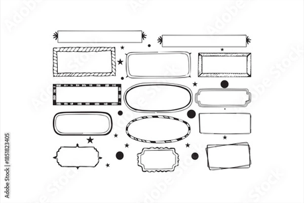 Obraz vintage frame set 2