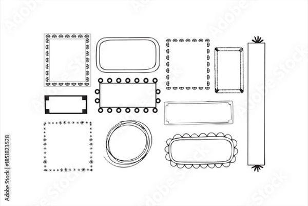 Obraz vintage frame set