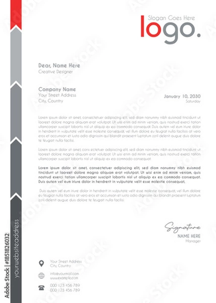 Obraz Creative Clean Corporate Letter Head Template
