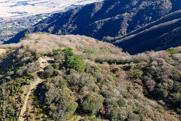 Obraz 小倉山展望台（ドローンによる空撮）