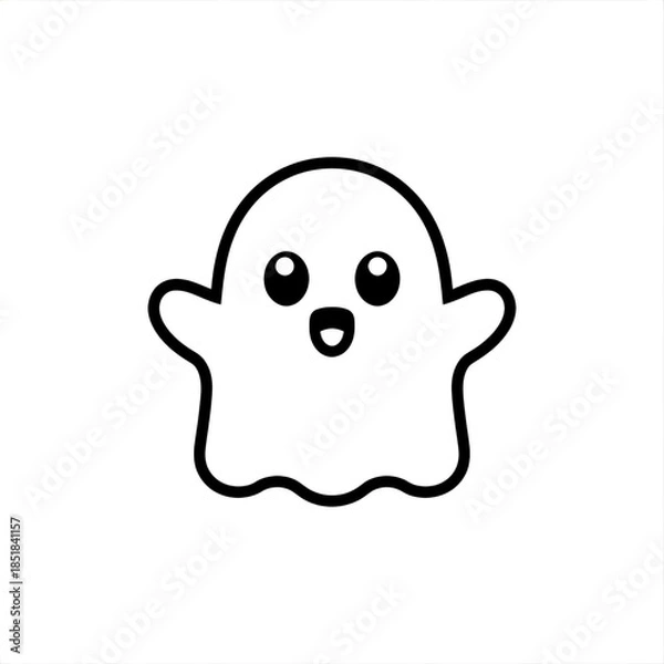 Fototapeta Cute cartoon ghost