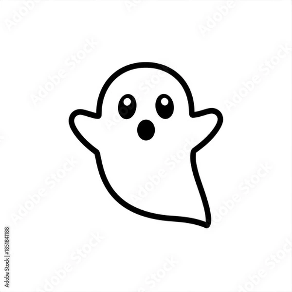 Fototapeta Cute cartoon ghost