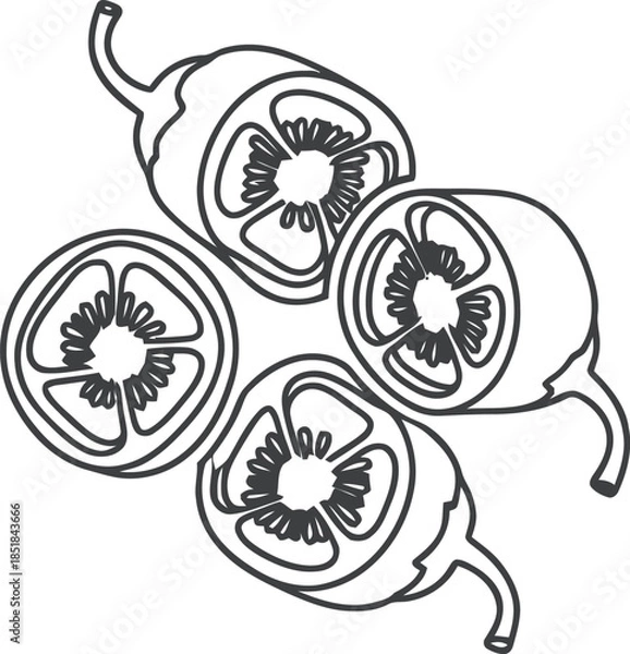 Obraz Simple vector graphic