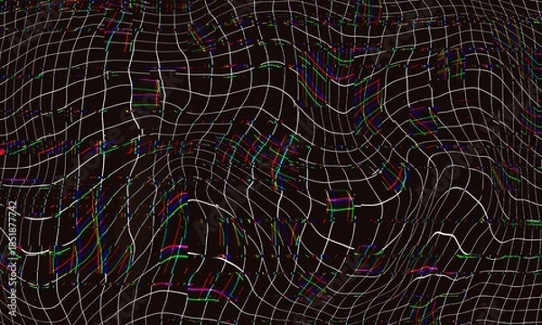 Obraz Abstract spider web on a dark background