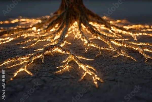 Obraz Abstract Roots of Financial Stability