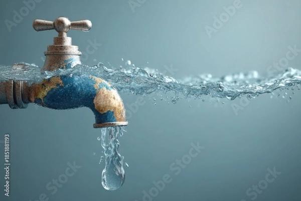 Obraz accelerating change environmental concept