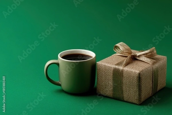 Obraz Celebrating Fathers Day with Coffee and Gifts