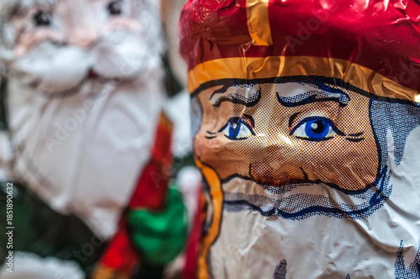 Fototapeta Schokoweihnachtsmann